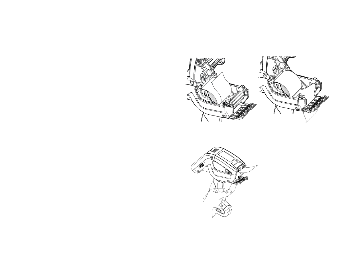 Carga en el modo desprendible | Avery Dennison Pathfinder 6057 Quick Reference User Manual | Page 34 / 40