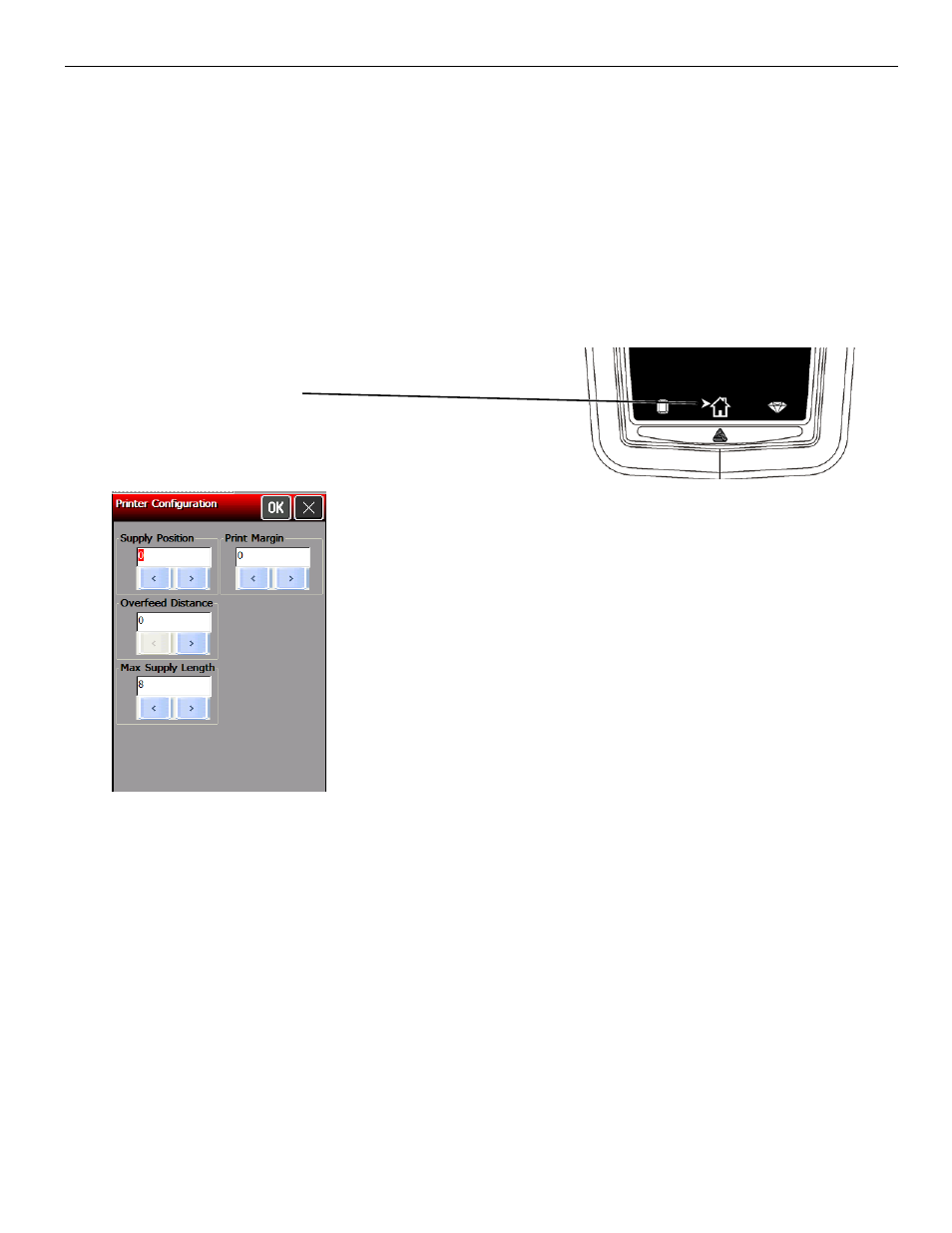 Adjusting the supply position, Adjusting the supply position -6 | Avery Dennison Pathfinder 6057 LNT Programmer Manual using XML User Manual | Page 20 / 80