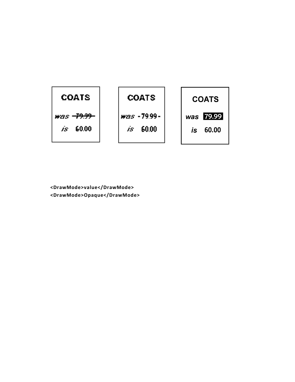 Defining the drawmode tag (optional), Defining the drawmode tag (optional) -4 | Avery Dennison Pathfinder 6057 LNT Programmer Manual using XML User Manual | Page 24 / 80
