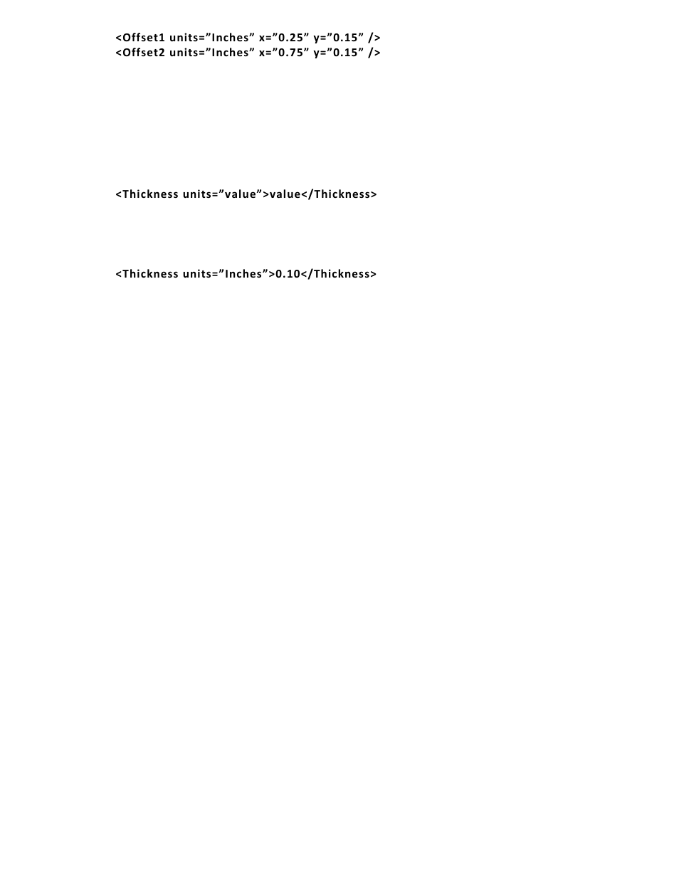 Defining the thickness tag (required), Defining the thickness tag (required) -14 | Avery Dennison Pathfinder 6057 LNT Programmer Manual using XML User Manual | Page 34 / 80