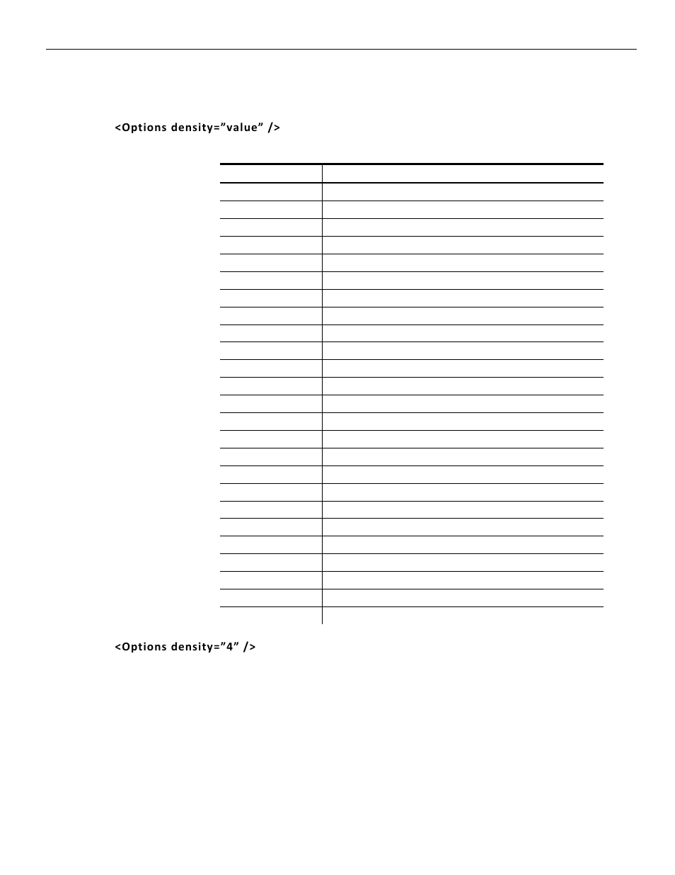 Defining the data matrix options tag (optional), Defining the data matrix options tag (optional) -7 | Avery Dennison Pathfinder 6057 LNT Programmer Manual using XML User Manual | Page 47 / 80