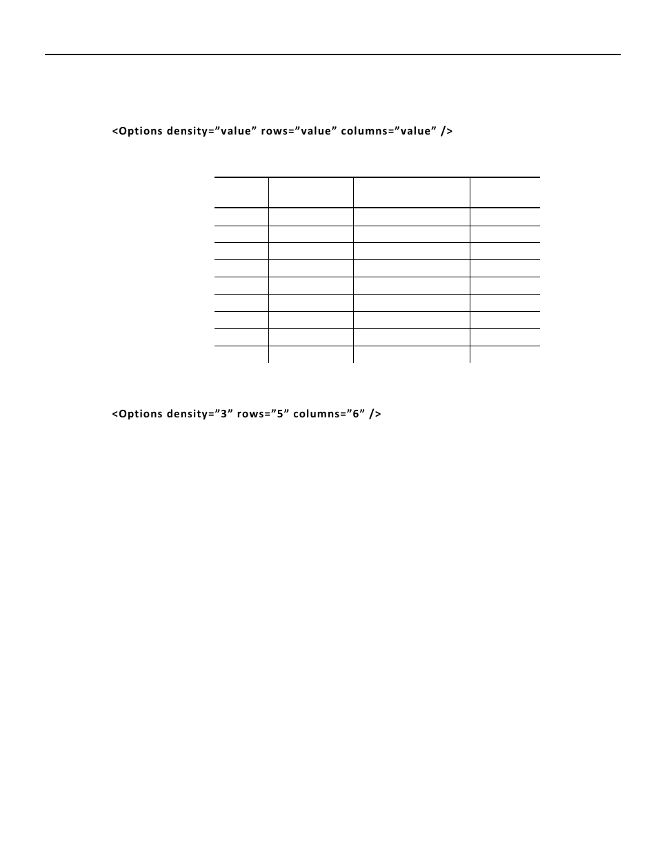 Defining the micro pdf417 options tag (optional) | Avery Dennison Pathfinder 6057 LNT Programmer Manual using XML User Manual | Page 51 / 80