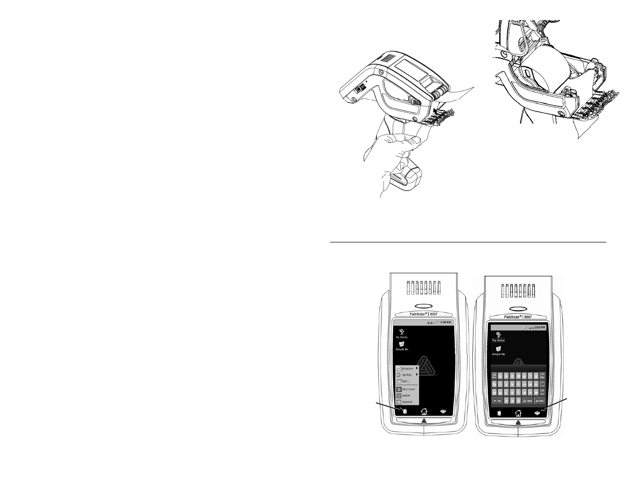 Brug af indtastningspanelet | Avery Dennison Pathfinder 6057 Quick Reference User Manual | Page 14 / 115