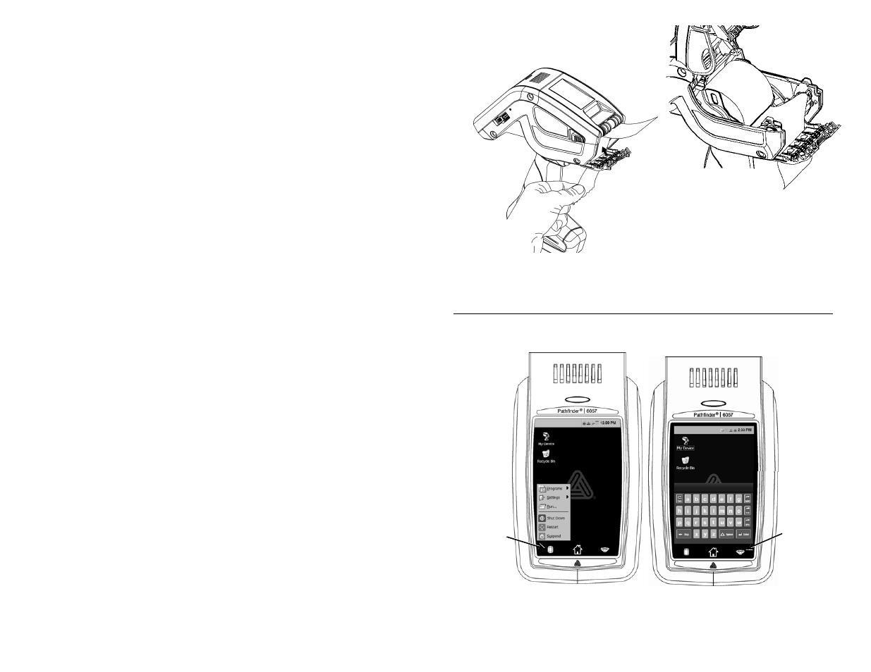 Syöttöpaneelin käyttö | Avery Dennison Pathfinder 6057 Quick Reference User Manual | Page 32 / 115