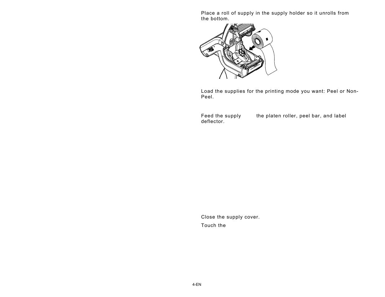 Loading for non-peel mode | Avery Dennison Pathfinder 6057 Quick Reference User Manual | Page 4 / 115