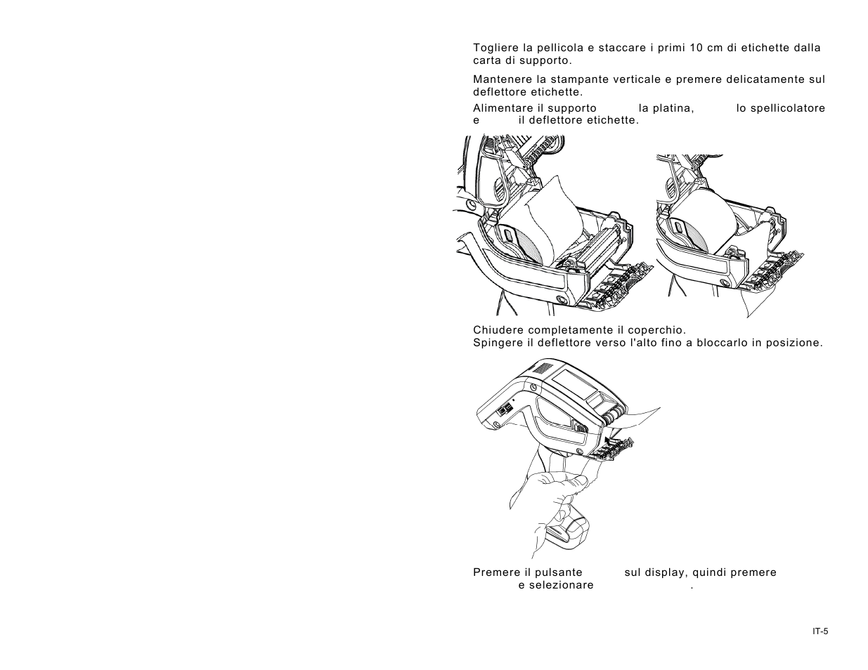 Caricamento per la modalità senza pellicola | Avery Dennison Pathfinder 6057 Quick Reference User Manual | Page 71 / 115