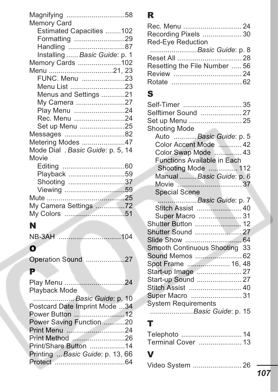 Canon A430 User Manual | Page 109 / 115