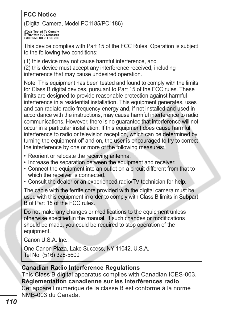 Canon A430 User Manual | Page 112 / 115