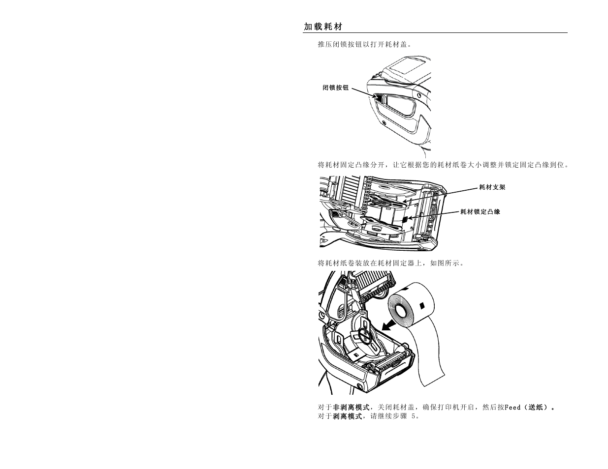 加载耗材 | Avery Dennison Pathfinder 6140 Quick Reference User Manual | Page 10 / 30
