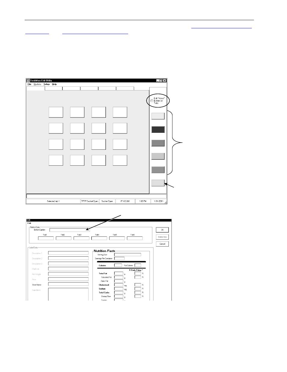 Editing the data file, Editing home buttons, Editing the data file -4 | Editing home buttons -4 | Avery Dennison FreshMarx 9415 System Administrator Guide User Manual | Page 26 / 48