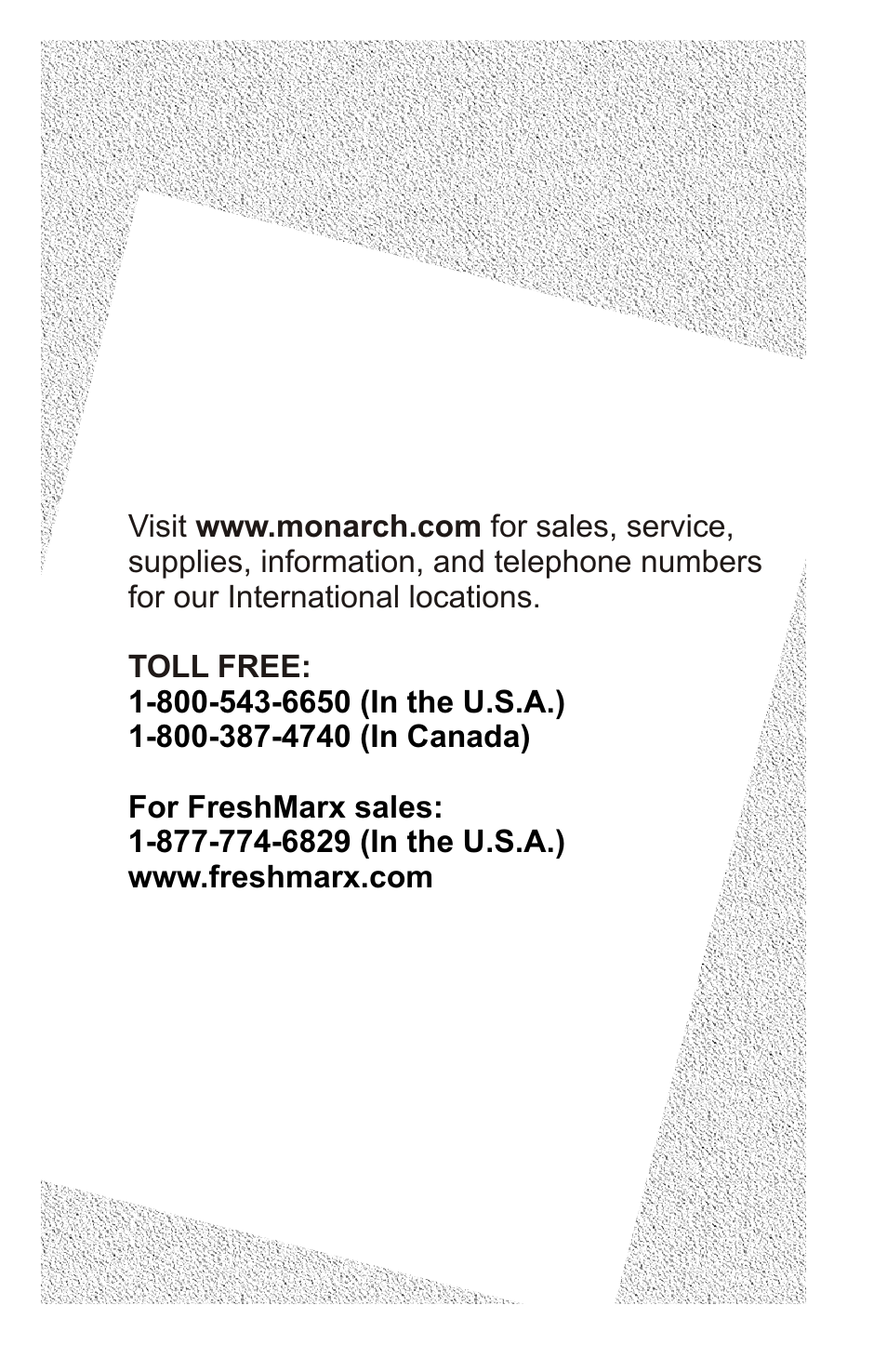 Avery Dennison FreshMarx 9415 Quick Reference User Manual | Page 48 / 48