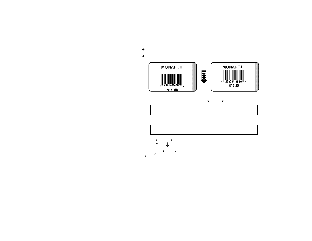 Setting the print position, Setting the print position -9 | Avery Dennison Monarch 9416 XL Intelligent Kit User Manual | Page 21 / 34