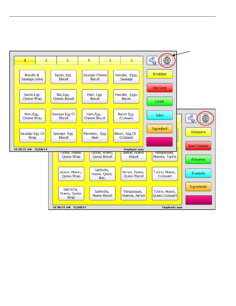 Language toggle, Language toggle -4 | Avery Dennison FreshMarx 9417 Operator Handbook User Manual | Page 16 / 28