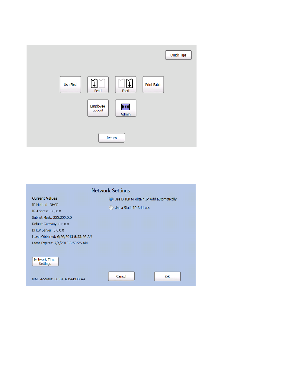 Adjusting the network settings -8 | Avery Dennison FreshMarx 9417 System Administrator Guide User Manual | Page 20 / 70