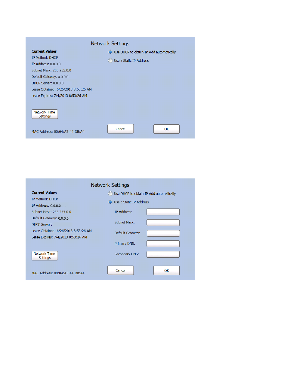 To automatically obtain an ip address, To enter an ip address | Avery Dennison FreshMarx 9417 System Administrator Guide User Manual | Page 21 / 70