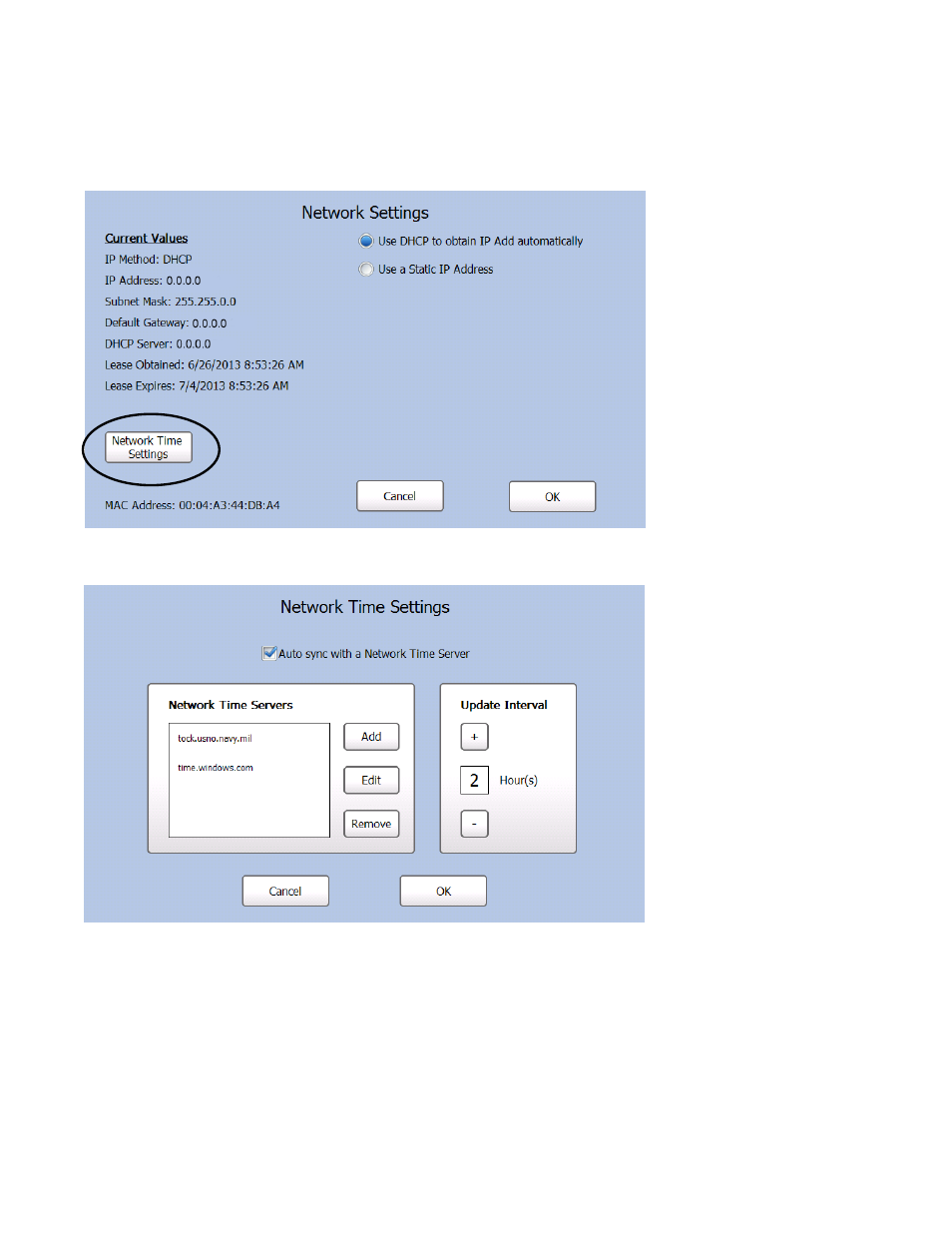 Selecting your network time server, Selecting your network time server -10 | Avery Dennison FreshMarx 9417 System Administrator Guide User Manual | Page 22 / 70
