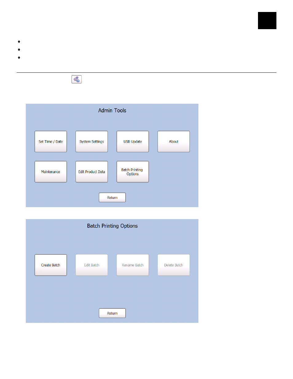Batch printing, Creating a batch, Batch printing -1 | Creating a batch -1 | Avery Dennison FreshMarx 9417 System Administrator Guide User Manual | Page 37 / 70