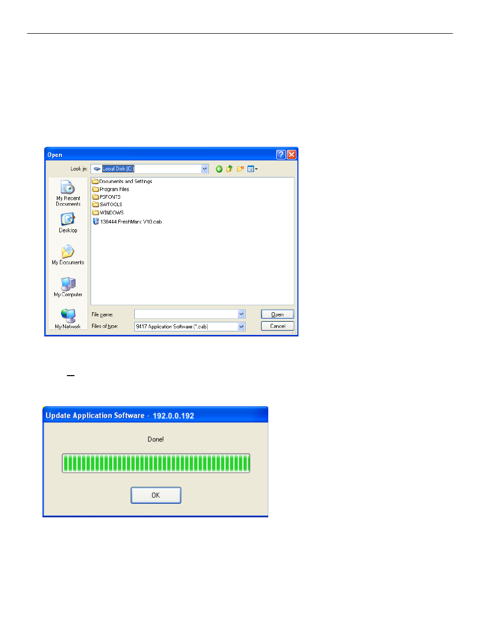 Updating the application’s software, Updating the application’s software -9 | Avery Dennison FreshMarx 9417 System Administrator Guide User Manual | Page 49 / 70