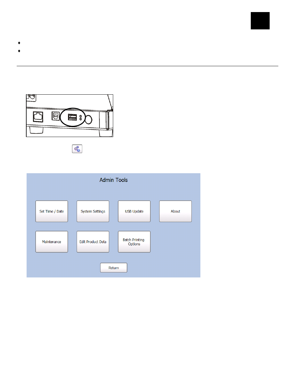 Updating the printer, Updating your product data file via usb, Updating the printer -1 | Updating your product data file via usb -1 | Avery Dennison FreshMarx 9417 System Administrator Guide User Manual | Page 51 / 70