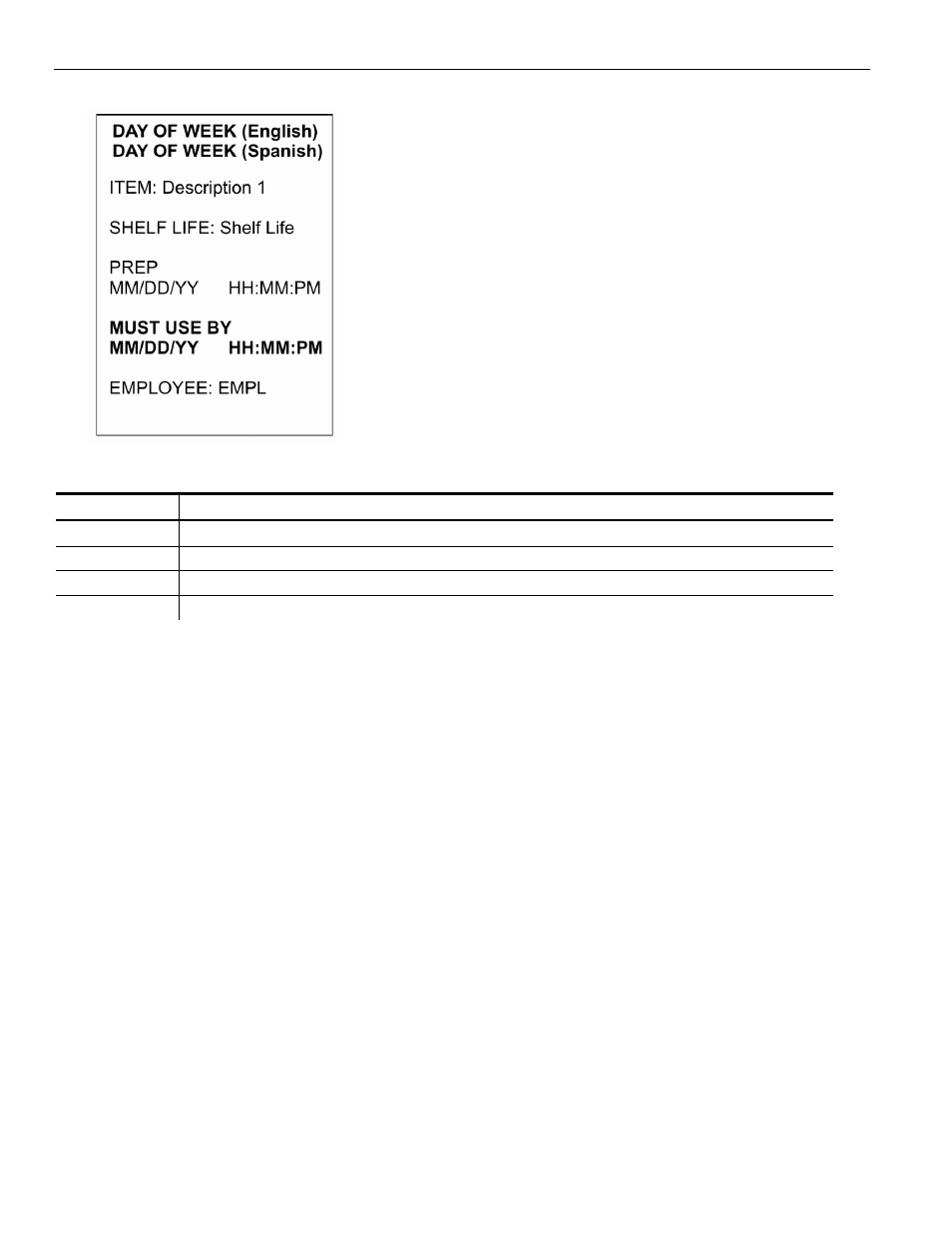 Format 5 | Avery Dennison FreshMarx 9417 System Administrator Guide User Manual | Page 66 / 70