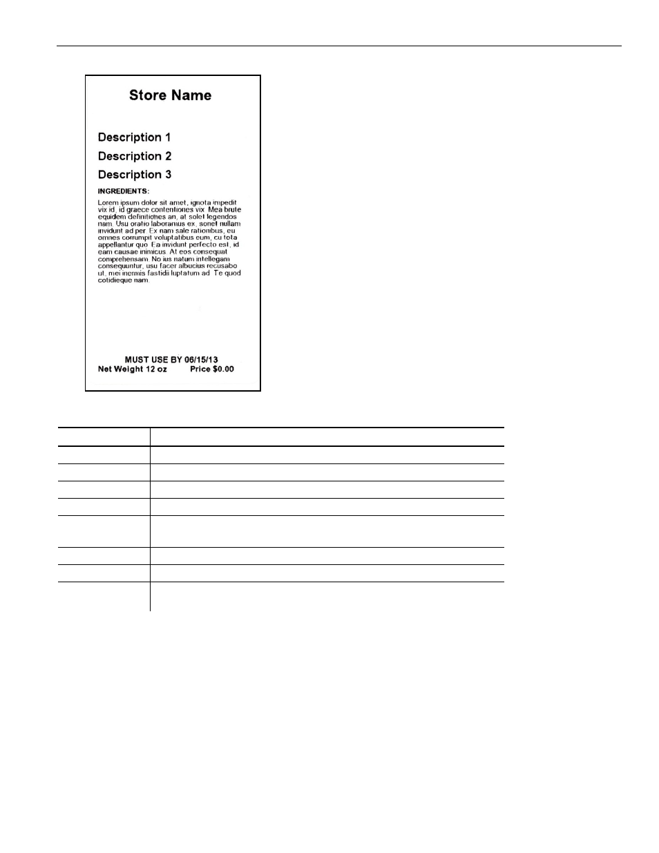 Format 6 | Avery Dennison FreshMarx 9417 System Administrator Guide User Manual | Page 67 / 70