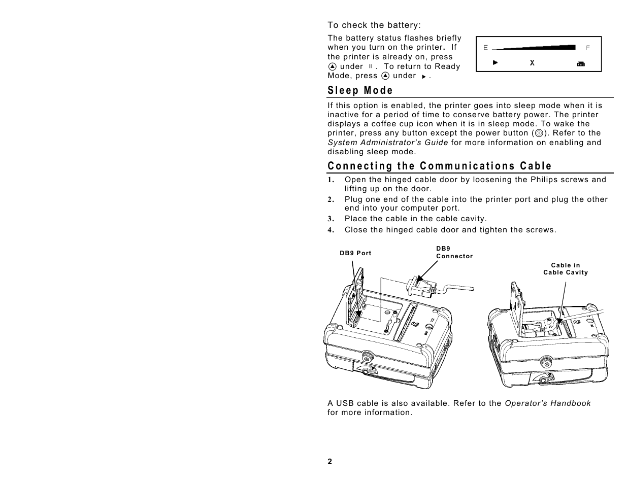 Avery Dennison Sierra Sport3 9433 Quick Reference User Manual | Page 2 / 6