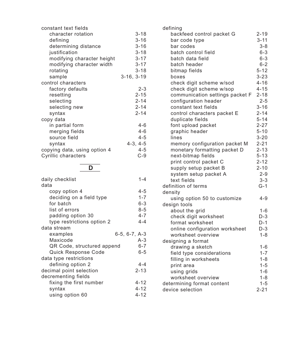 Avery Dennison Sierra Sport2 9460 Programmer Manual User Manual | Page 219 / 230