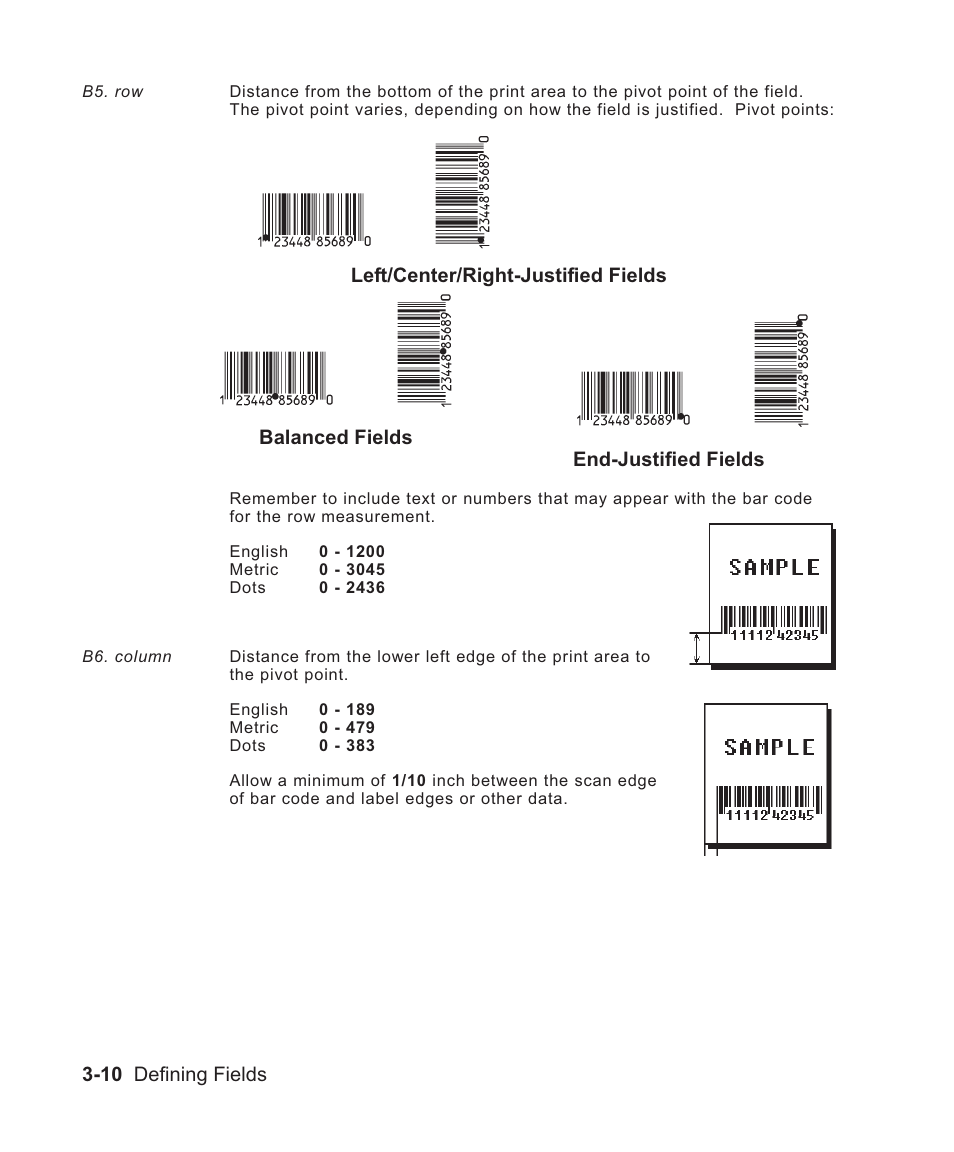 Determining distance 3-10, 3-16 | Avery Dennison Sierra Sport2 9460 Programmer Manual User Manual | Page 58 / 230