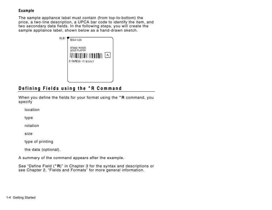 Avery Dennison Sierra Sport2 9460 RCL Commands Programmer Manual User Manual | Page 14 / 84