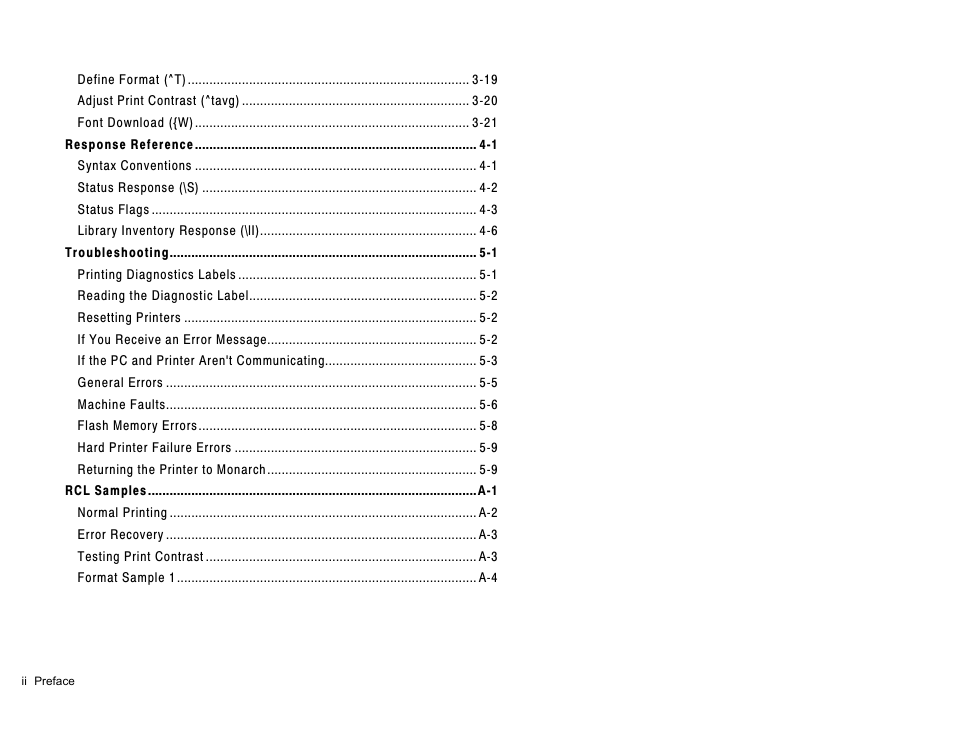 Avery Dennison Sierra Sport2 9460 RCL Commands Programmer Manual User Manual | Page 4 / 84