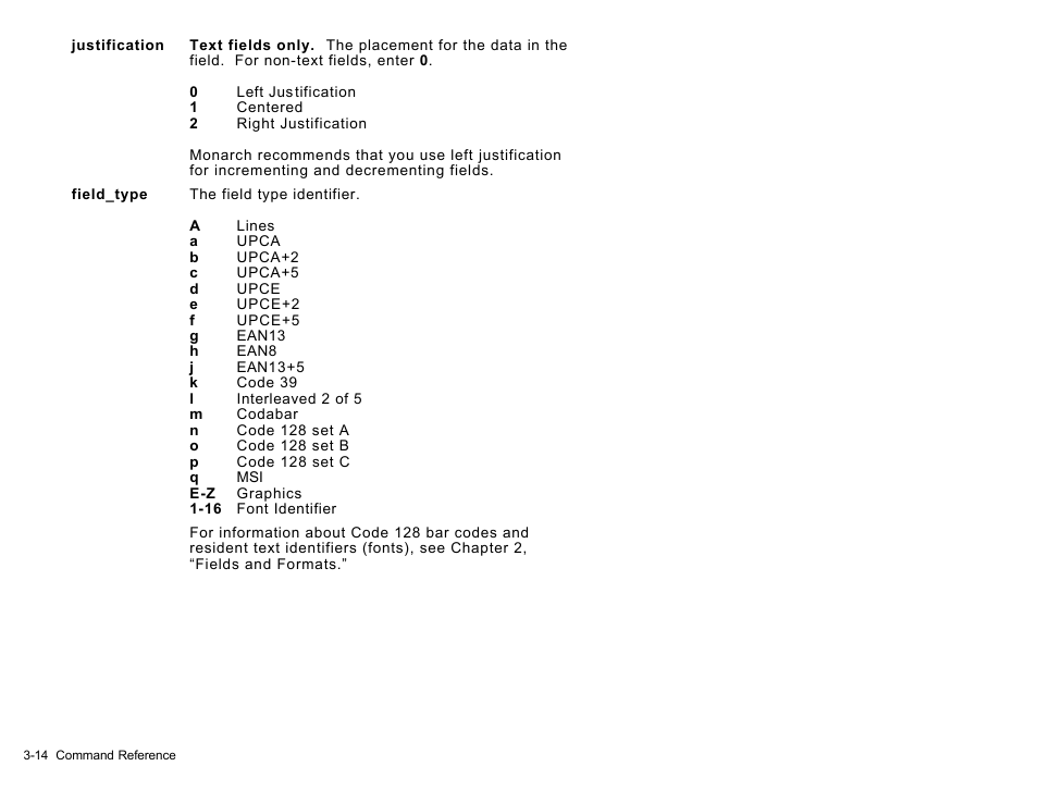 Avery Dennison Sierra Sport2 9460 RCL Commands Programmer Manual User Manual | Page 44 / 84