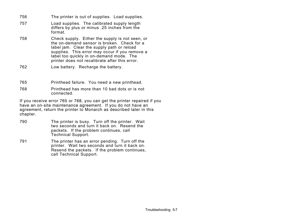 Avery Dennison Sierra Sport2 9460 RCL Commands Programmer Manual User Manual | Page 65 / 84