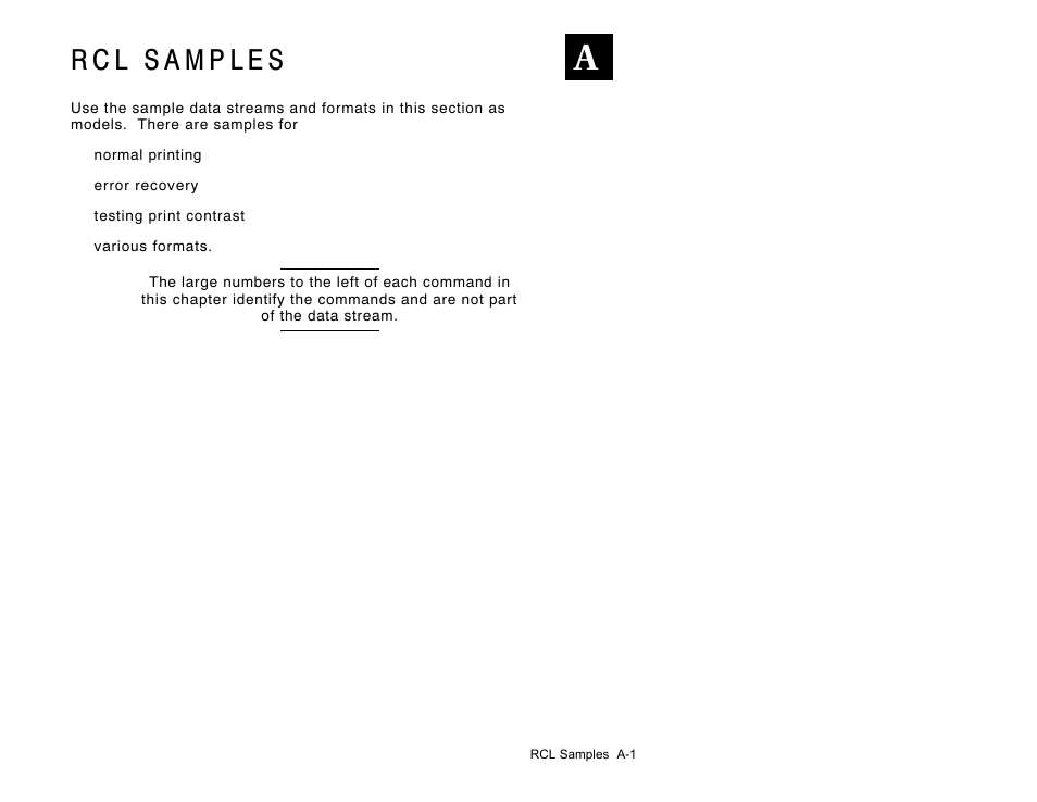 Avery Dennison Sierra Sport2 9460 RCL Commands Programmer Manual User Manual | Page 69 / 84