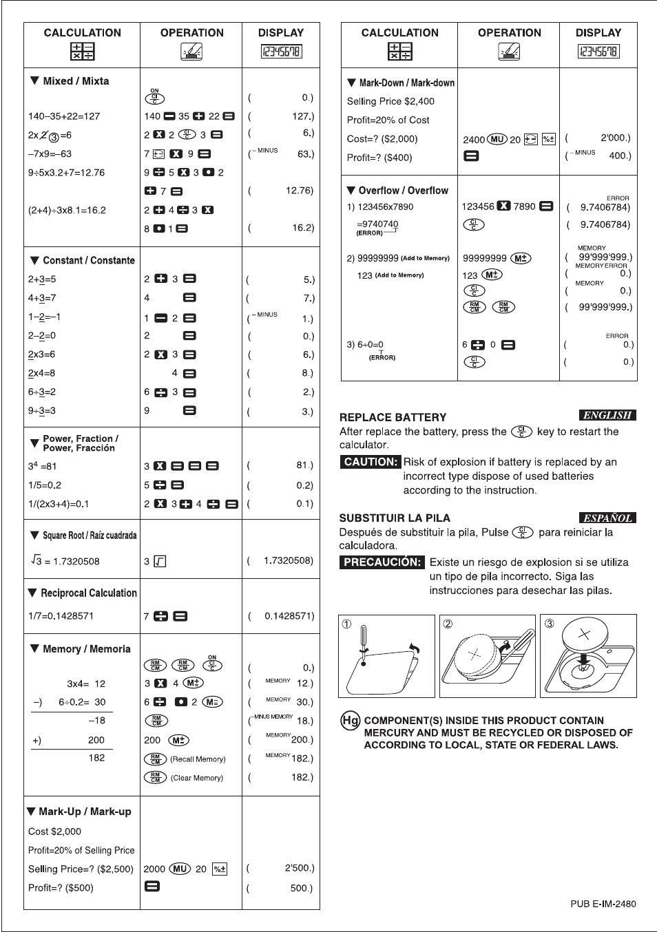 Canon LS-270G User Manual | Page 2 / 2