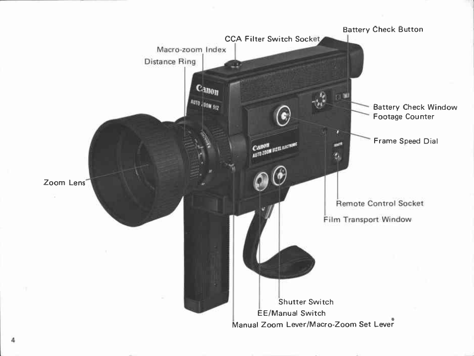 Technical data, Type, Lens | Viewfinder, Exposure | Canon 512XL User Manual | Page 4 / 45