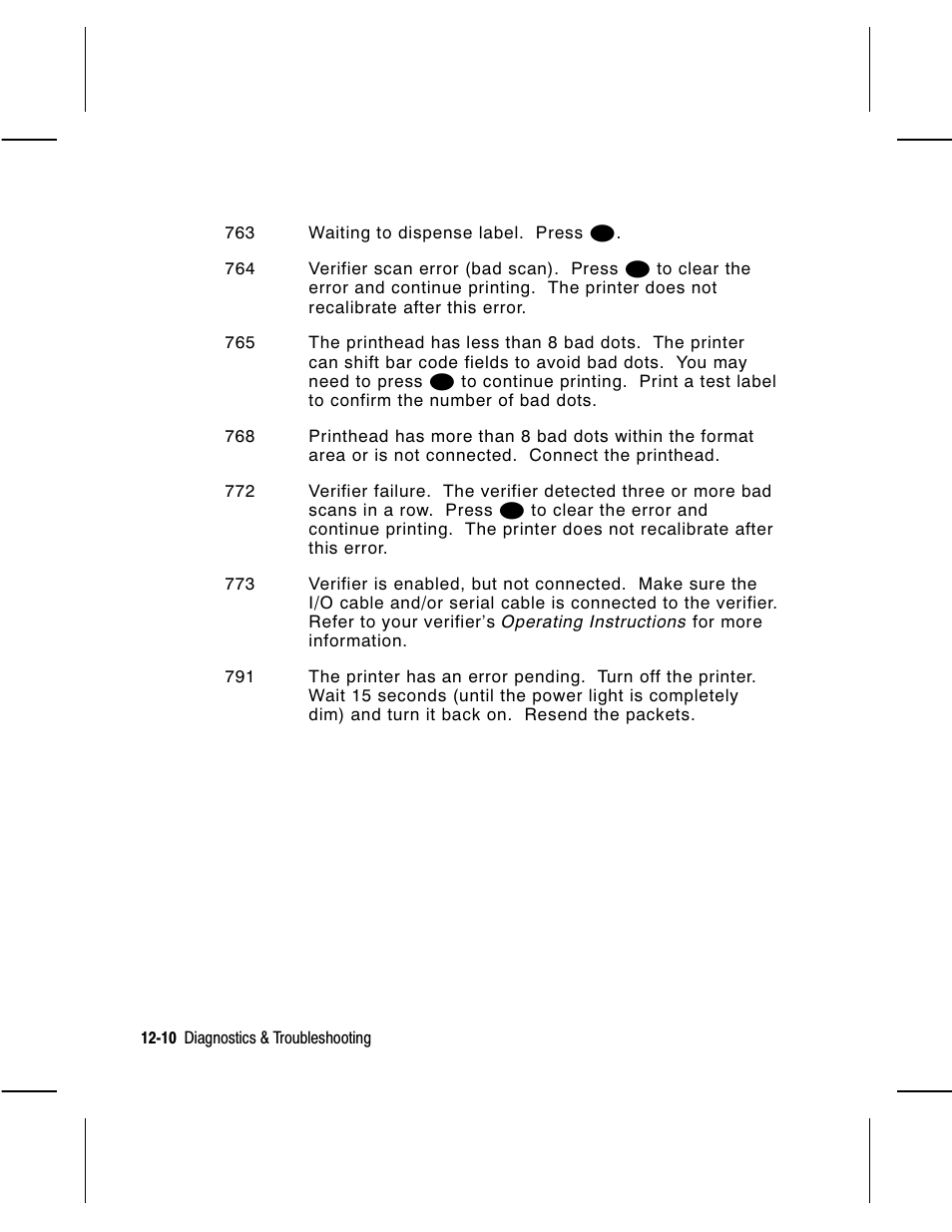 Avery Dennison Monarch 9860 Operator Handbook User Manual | Page 104 / 118