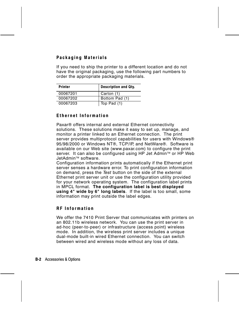 Avery Dennison Monarch 9860 Operator Handbook User Manual | Page 110 / 118