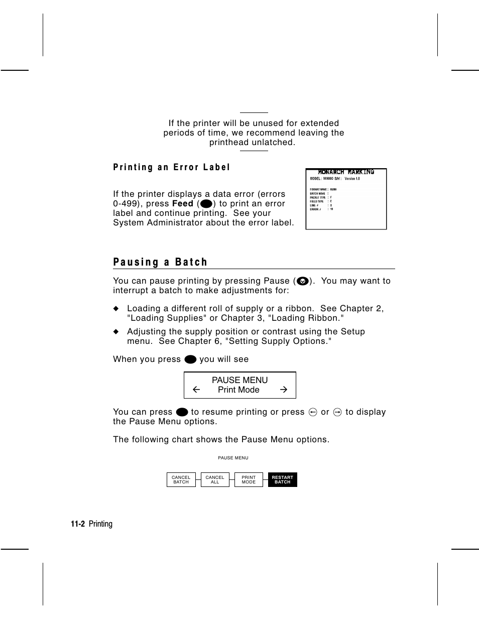 Avery Dennison Monarch 9860 Operator Handbook User Manual | Page 88 / 118