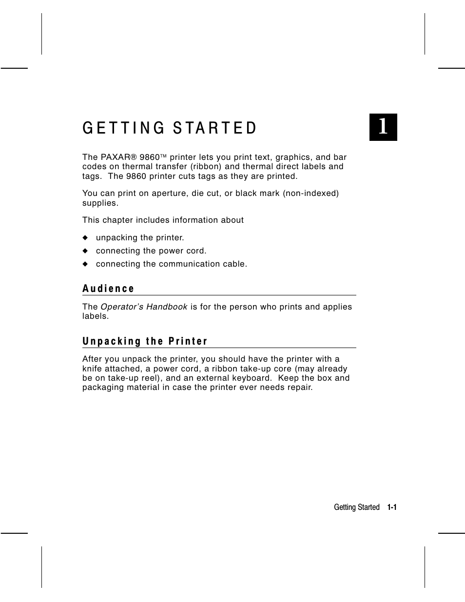 Avery Dennison Monarch 9860 Operator Handbook User Manual | Page 9 / 118