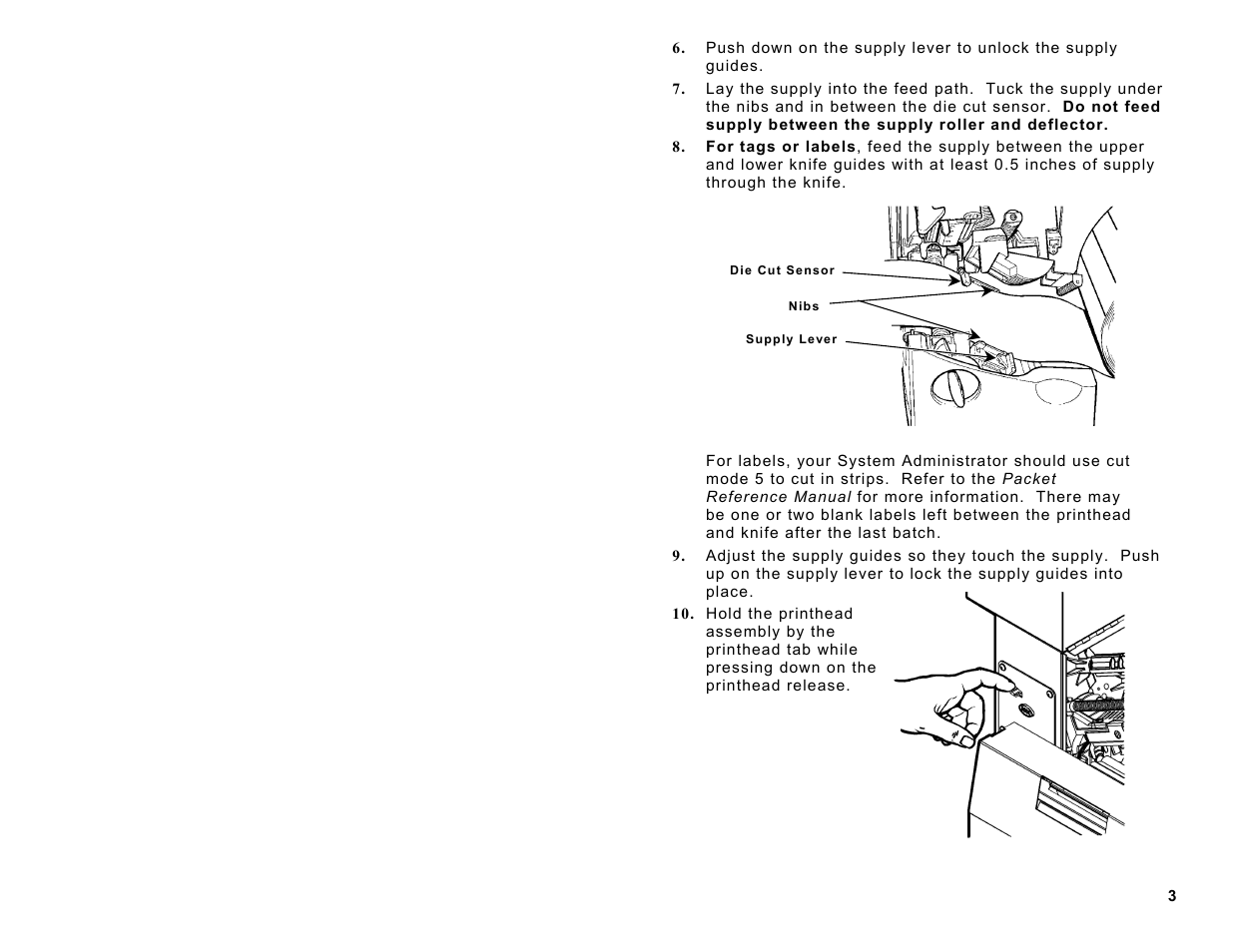 Avery Dennison Monarch 9860 Quick Reference User Manual | Page 3 / 12