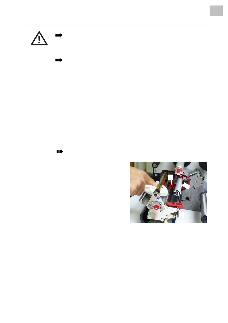 Cleaning the feed roller | Avery Dennison Monarch 9864 Quick Reference User Manual | Page 22 / 28