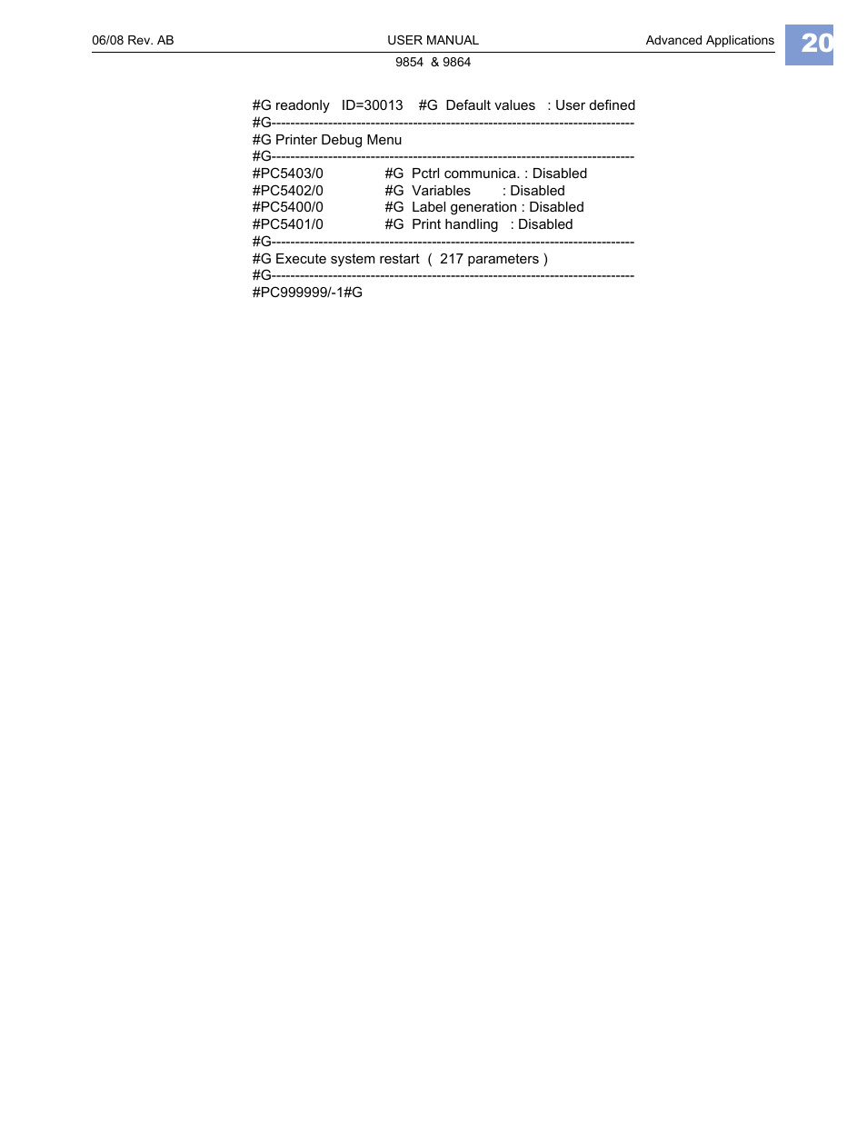 Avery Dennison Monarch 9864 Advanced Applications User Manual | Page 20 / 21