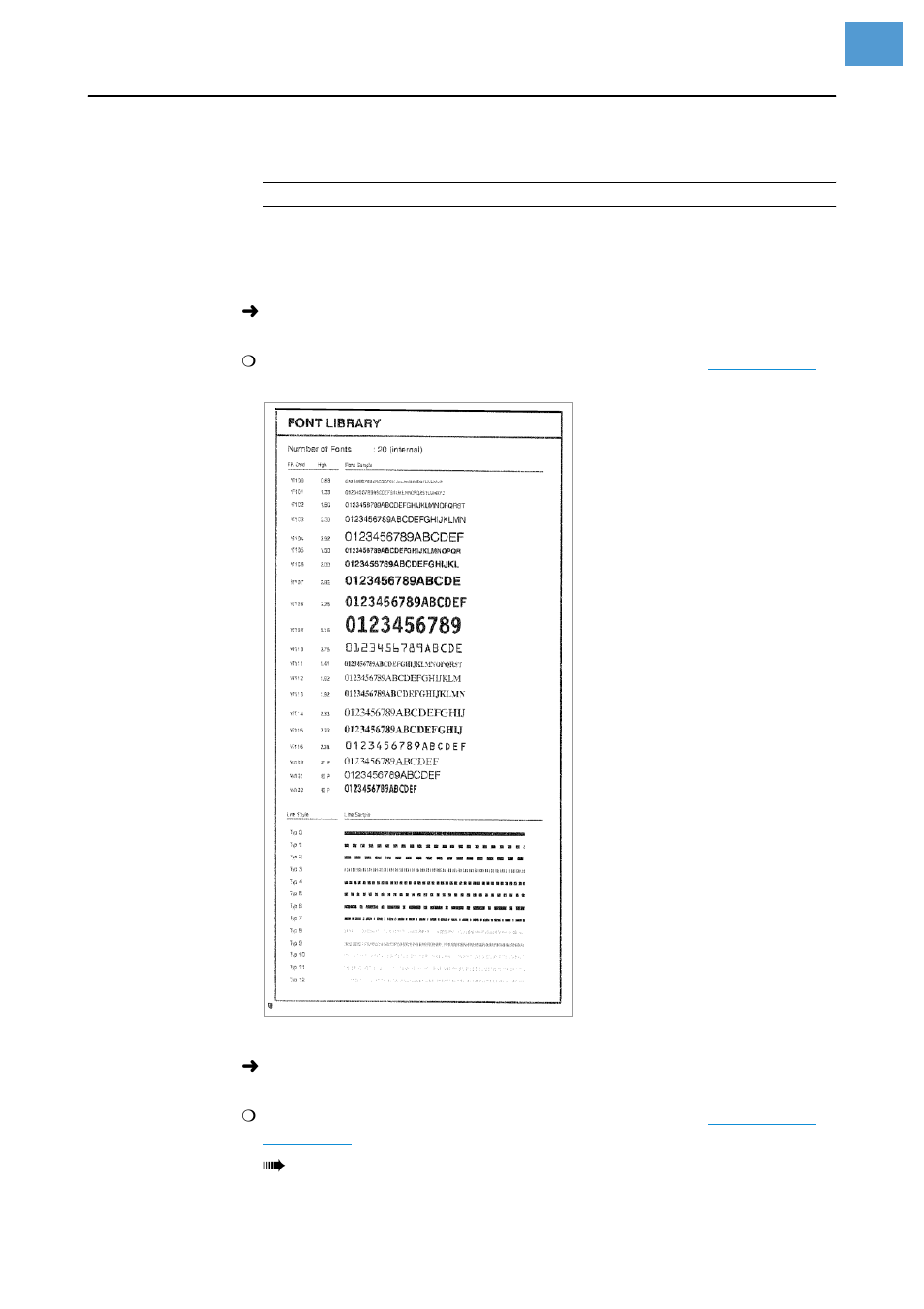 Font status | Avery Dennison Monarch 9864 Info Printouts and Parameters User Manual | Page 17 / 111