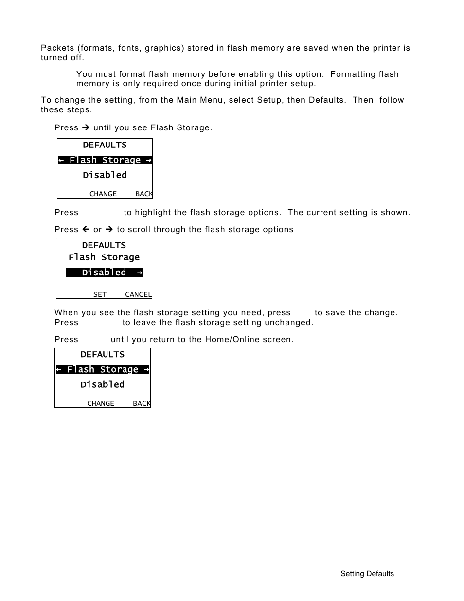 Using flash storage, Using flash storage -9 | Avery Dennison Monarch 9906 Operator Handbook User Manual | Page 61 / 116