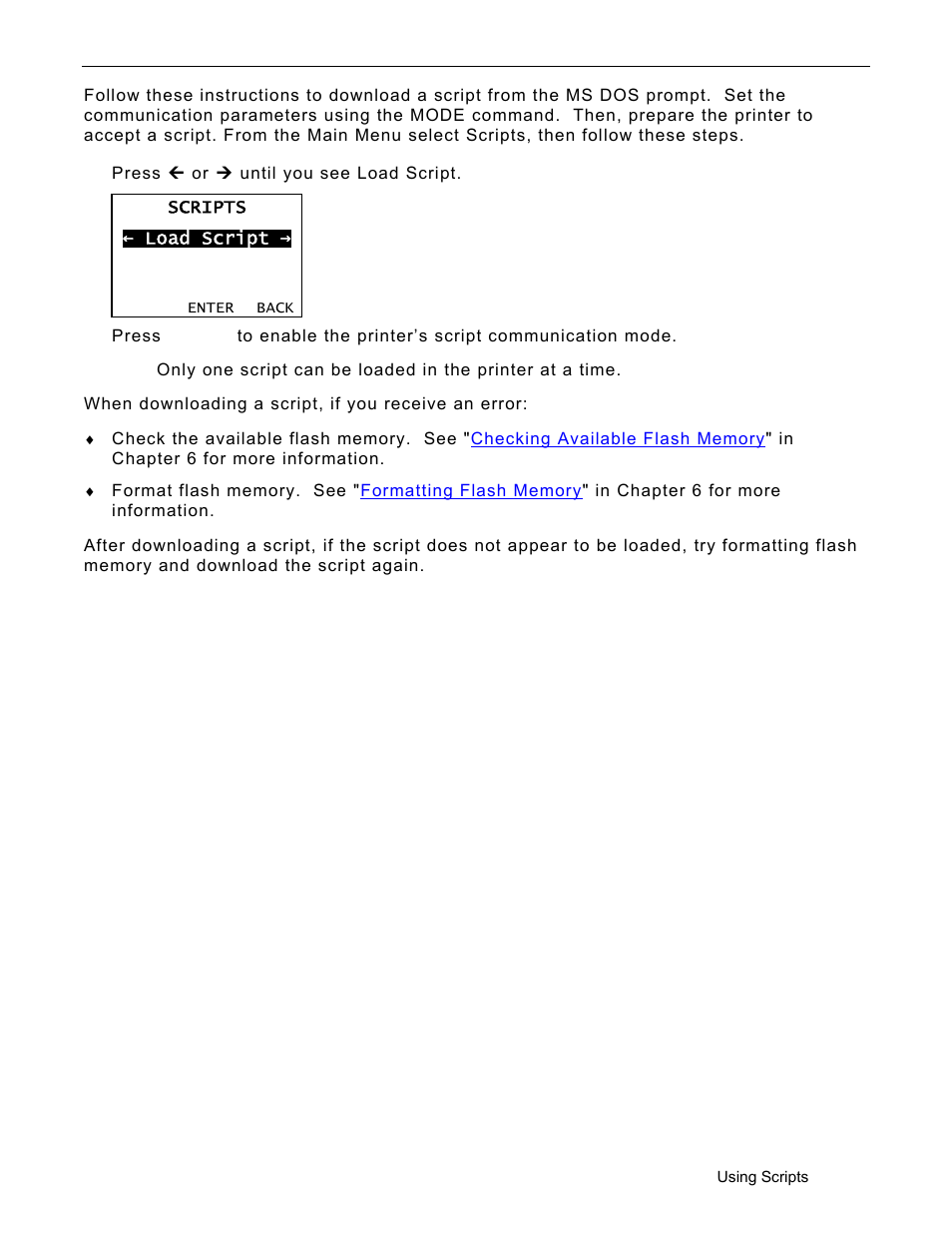 Downloading a script, Downloading a script -3 | Avery Dennison Monarch 9906 Operator Handbook User Manual | Page 71 / 116