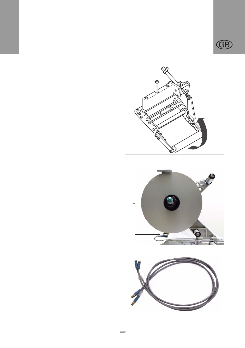 Pneumatic dispensing edge, Outer diameter control sensor, Cable kit for internal outer diameter control | Avery Dennison ALS 306 User Manual | Page 21 / 57