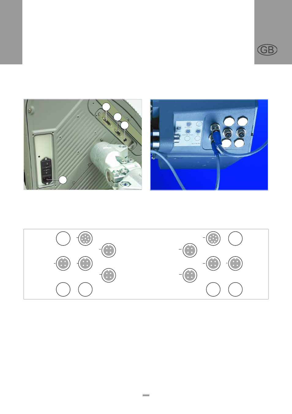 3 connection arrangement, Connections on the back of the device, Sensor connections | Als 104 gb | Avery Dennison ALS 104 User Manual | Page 15 / 45