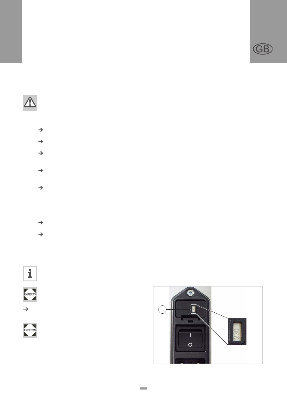 3 before operation, 1 electrical connections, 1 power supply standard machine | Checking the power supply setting, 3 before, Operation, 3 . 1 e l e c t r i c a l c o n n e c t i o n s, Als 104 gb, Efore, Lectrical | Avery Dennison ALS 104 User Manual | Page 27 / 45