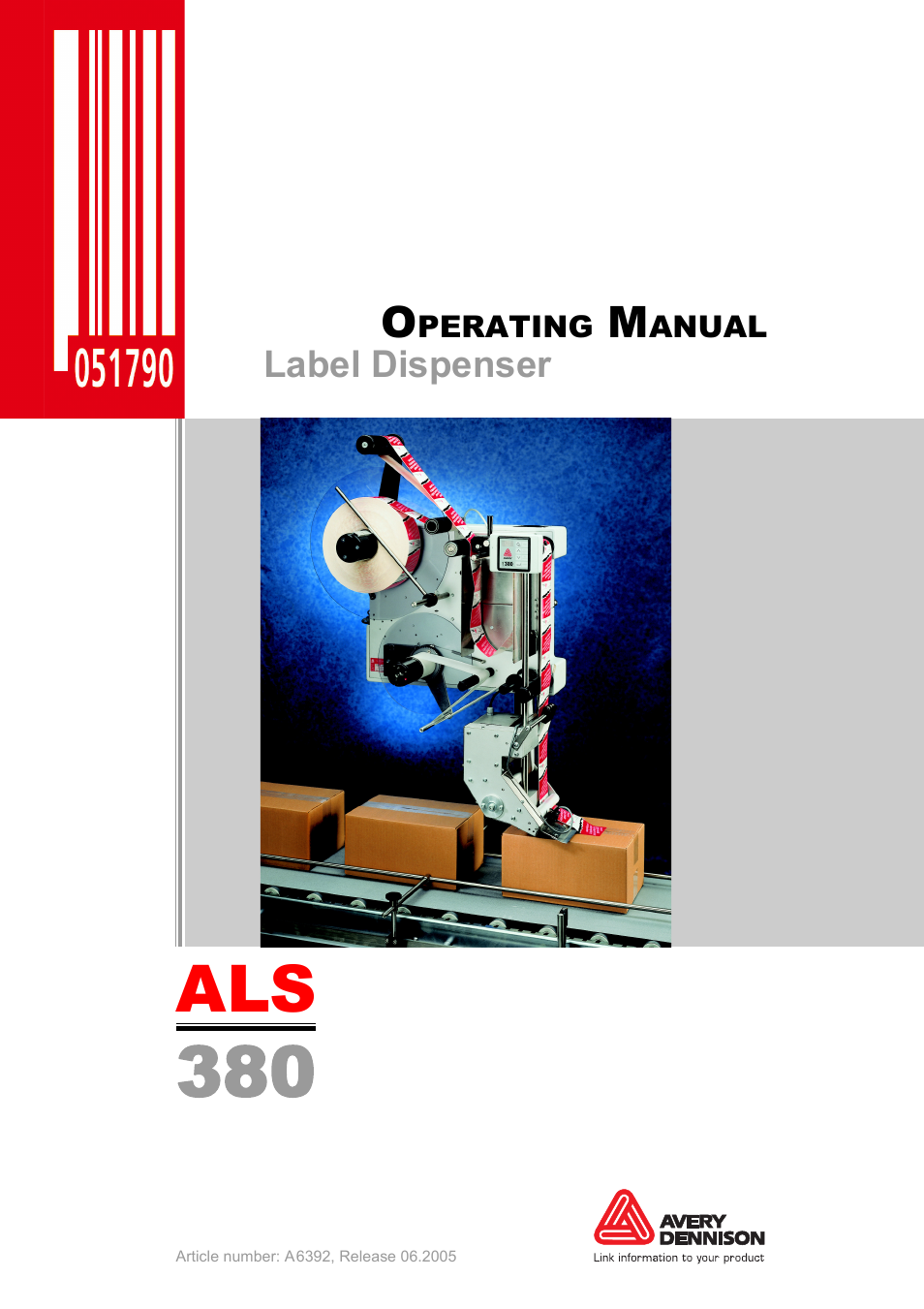 Avery Dennison ALS 380 User Manual | 90 pages