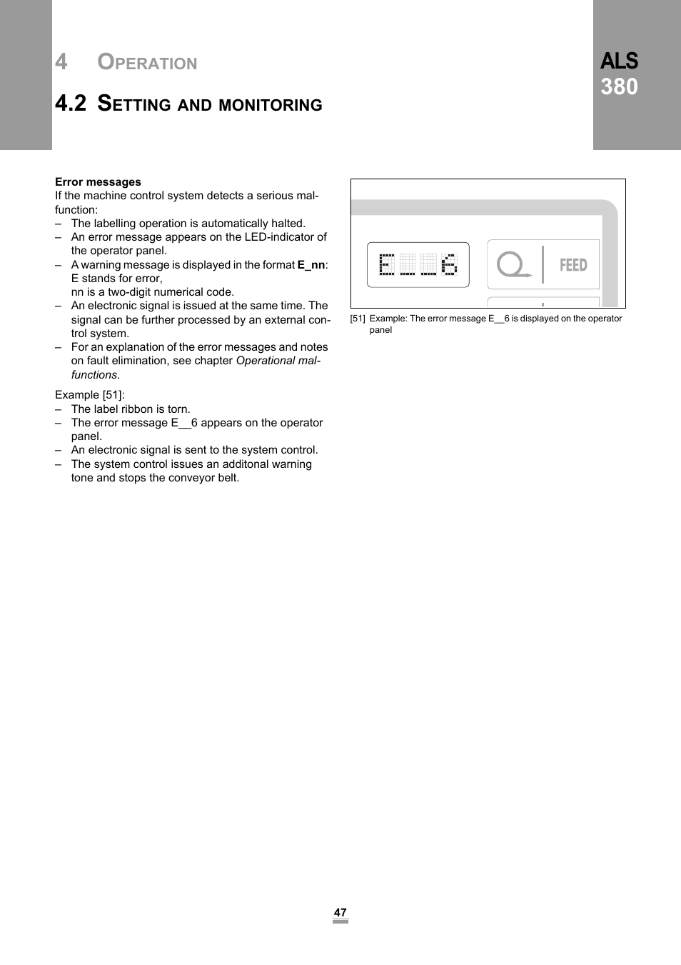 Als 380 | Avery Dennison ALS 380 User Manual | Page 49 / 90